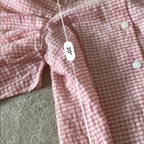Code x mode gingham puff sleeve blouse - Picture 5 of 6